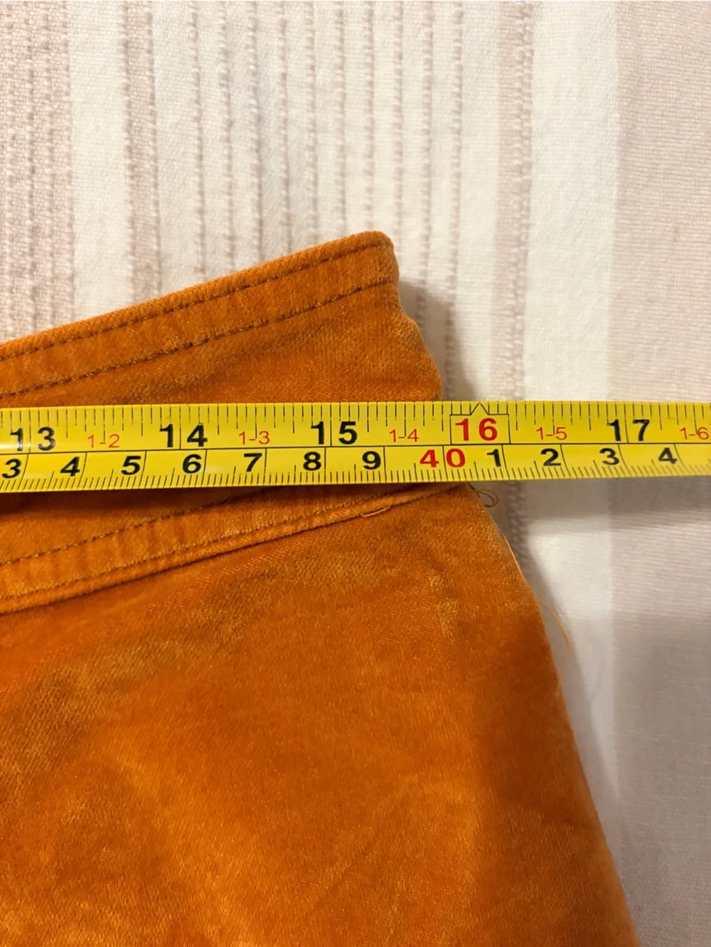 Madewell Rust Crushed Velvet Velour A-Line Mini Skirt Size 8